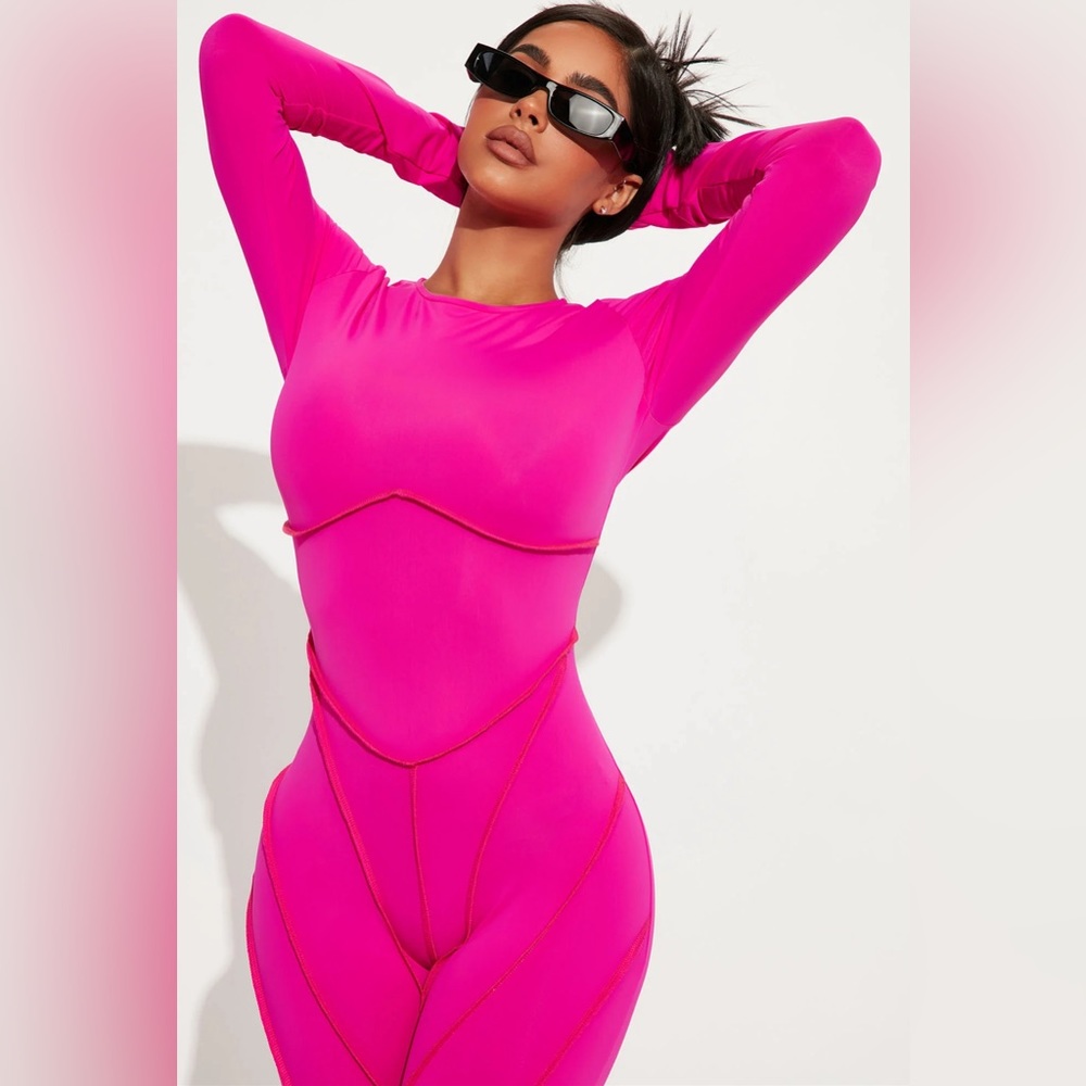 Fashion Nova Hot Pink Jumpsuit